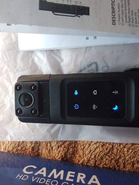 Страхотна боди камера с живо предаване в интернет и Уай Фай-чисто нова