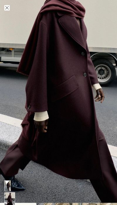 Шерстяное пальто Zara