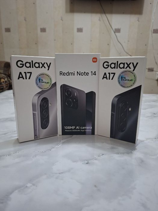 Samsung A 17 Redmi not 14 sotiladi