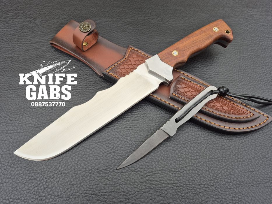 Уникален комплект от два ножа-масивен и компактен  в една кания,LN437