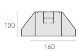 Гумена подова стойка - антивибрационна 160х95-600 мм за климатици