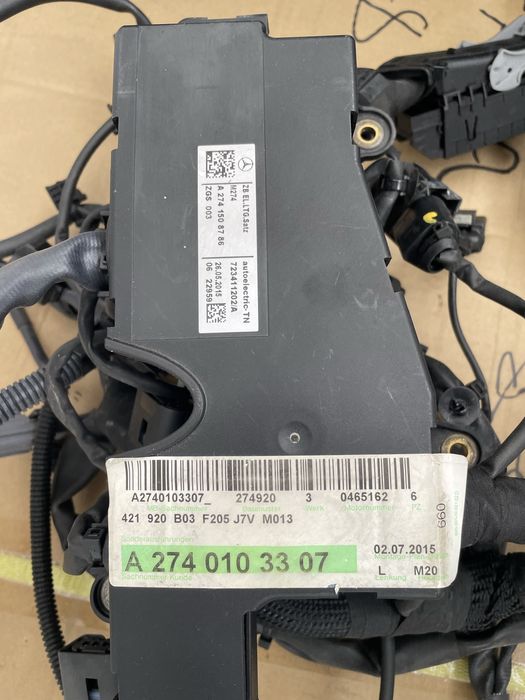 Коса двигателя m274 mercedes