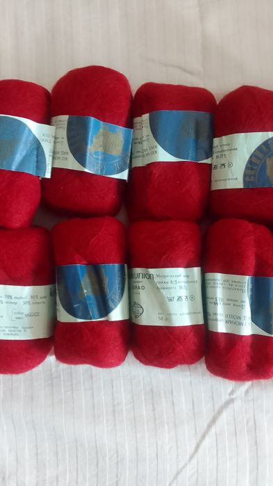 Пряжа мохеровая новая