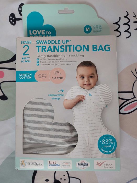 Бебешко спално чувалче Swaddle UP Love to Dream