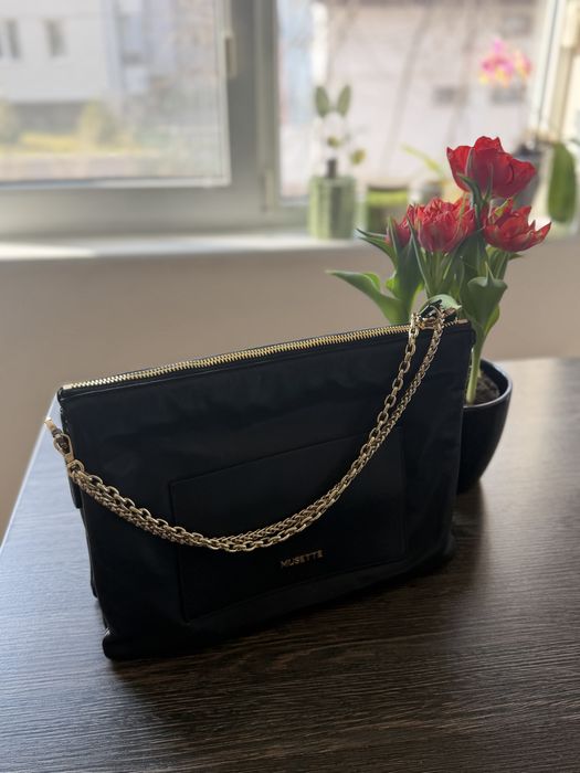 Кожена чанта Mussette