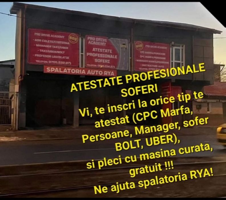Atestate soferi preț- de la 150 viza uber viza taxi