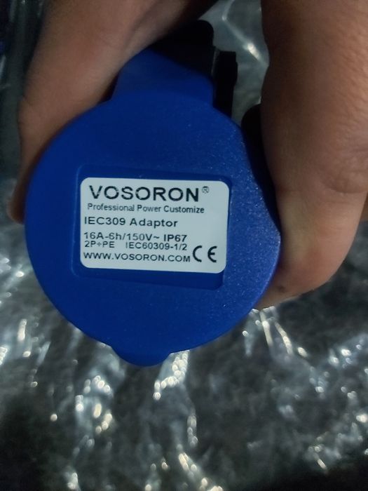 Вилка IP44 16A, адаптер,  переходник