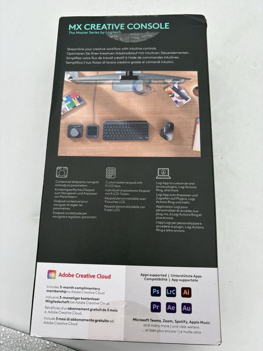 Consola Logitech MX Creative, Control intuitiv, Integrare in diverse aplicatii, USB-C, noua