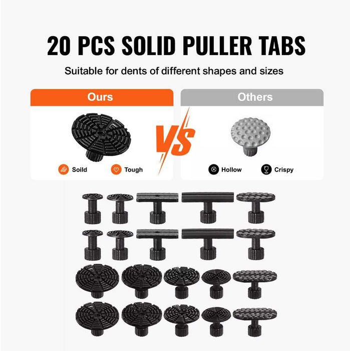 VEVOR PDR Комплект за изправяне на вдлъбнатини без кит и боя - 69 част