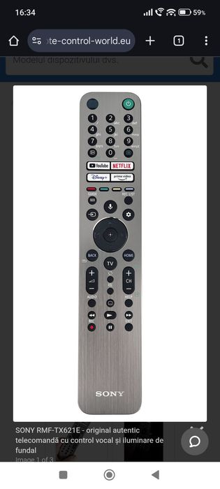 Telecomanda Sony RMF-TX621E