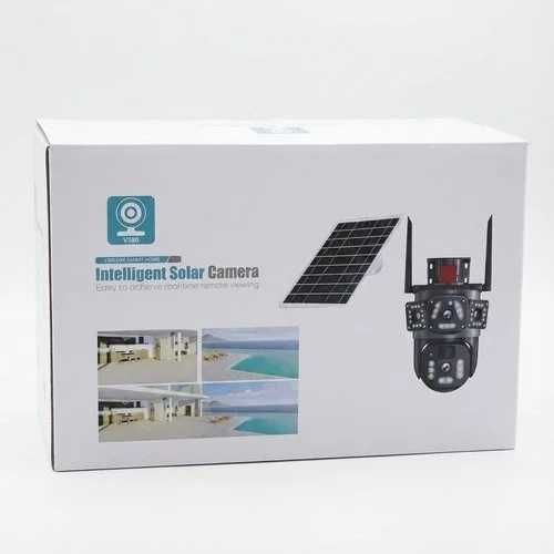 Тройна 4G Соларна Камера, 12 MP, Детекция и Проследяване, IP65, Аларма