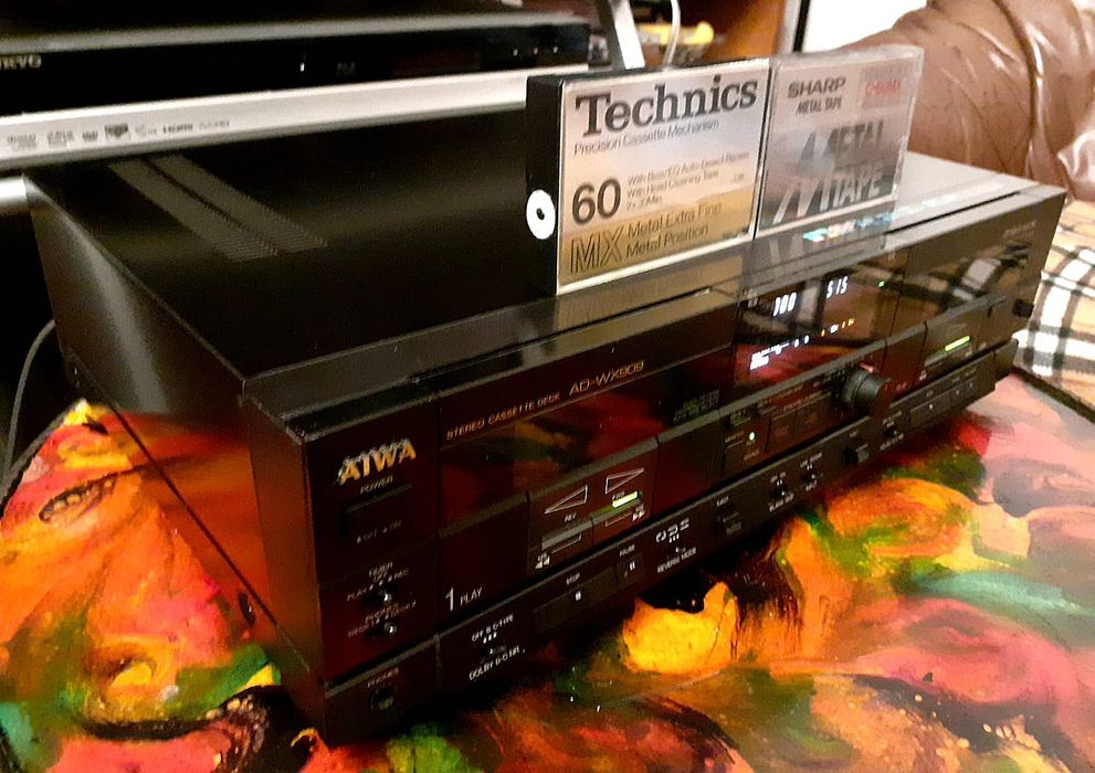 Deck Aiwa AD WX909 vârf de serie rar impecabil made in Japan