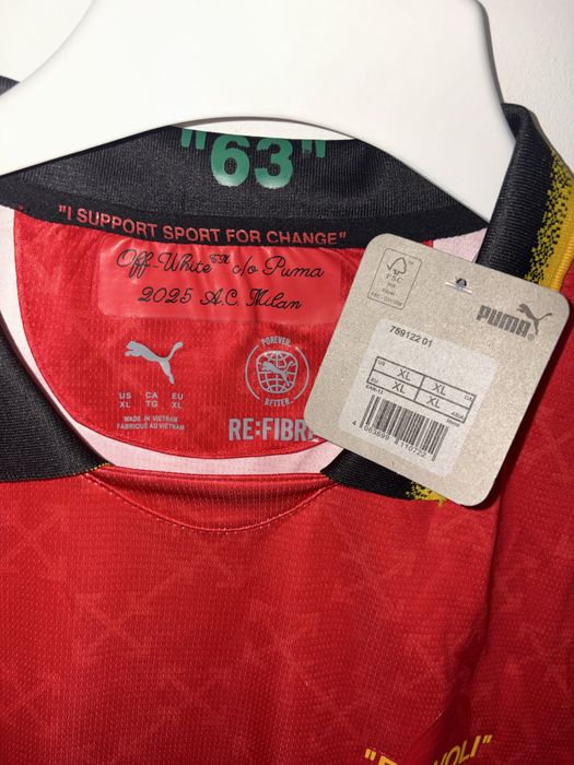 Tricou XL AC Milan Nou Rosu Verde