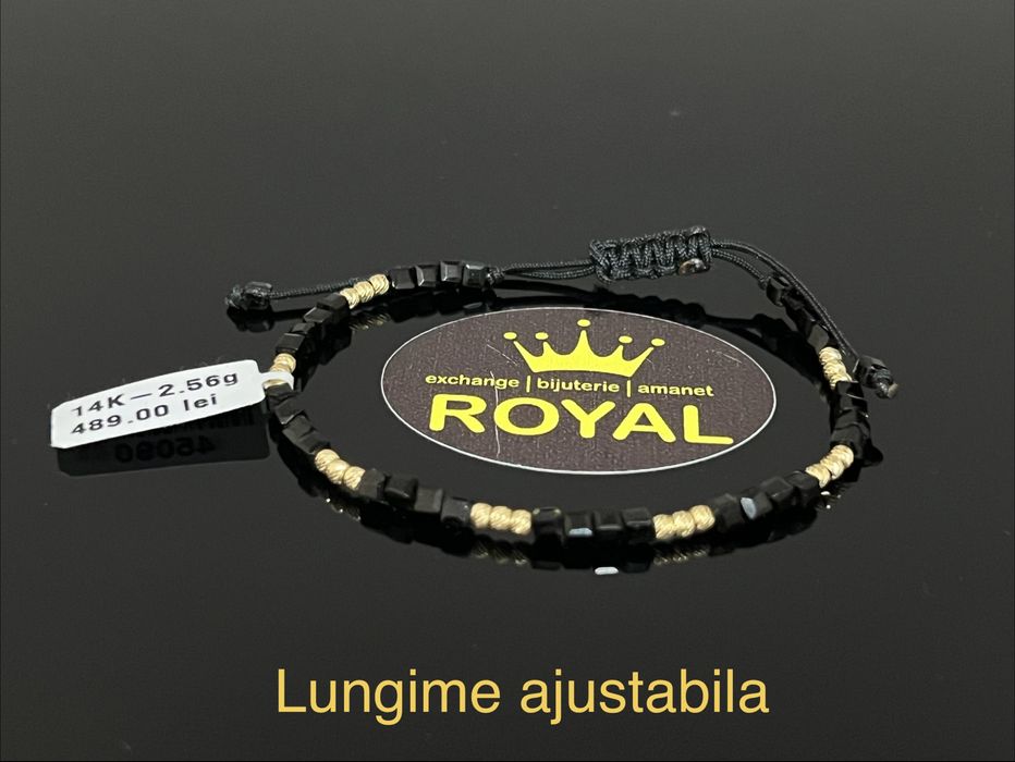 Bijuteria Royal CB : Bratara cu snur aur 14k 2,56gr