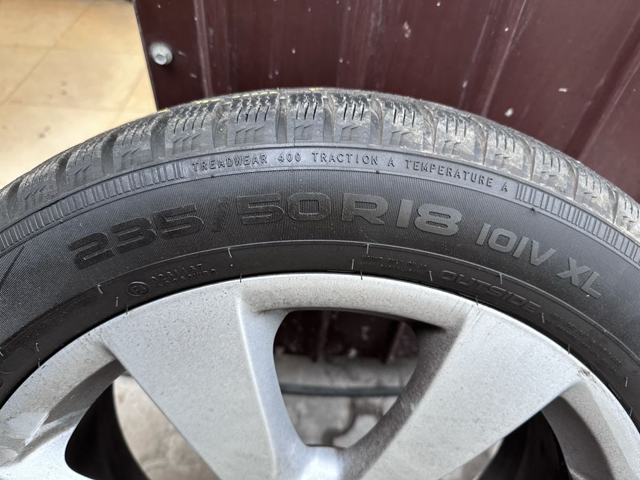 Jante 18" cu anvelope Nokian 235 50 R18, senzori presiune inclusi