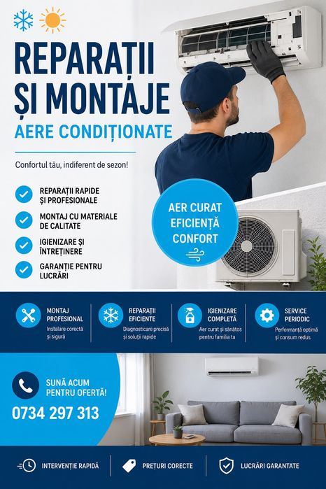 Reparatii si montaje aere coneitionate