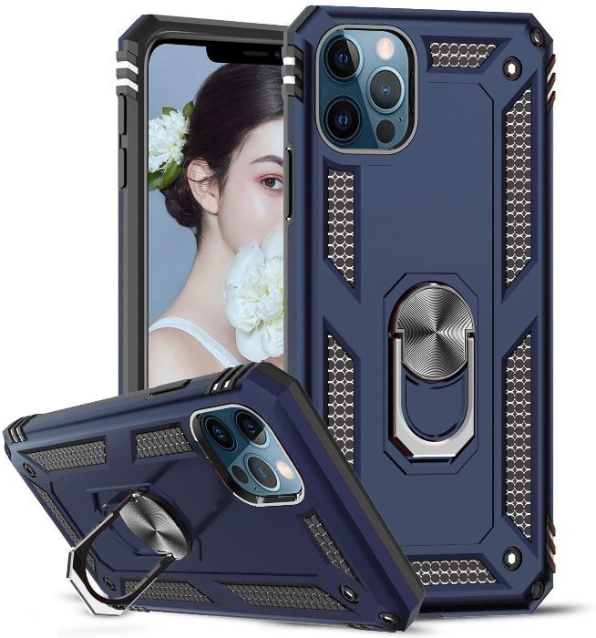 Husa hybrid ARMOR cu inel pt iPhone 12 , 12 Mini, 12 Pro , 12 Pro Max