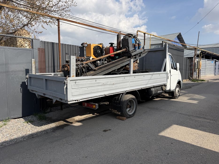 Установка ГНБ и газель