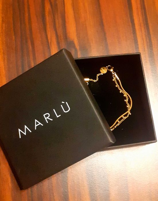 Розов ахат гривна, Marlu' гривна в златисто и сребристо