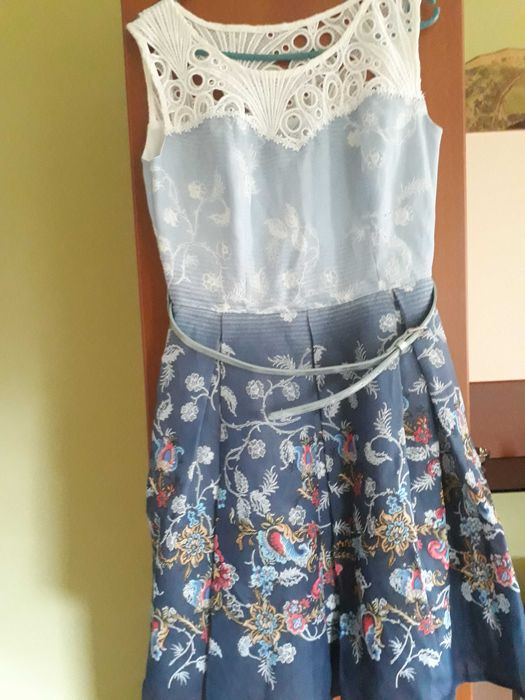 Rochie broderie Dyfashion M/S noua