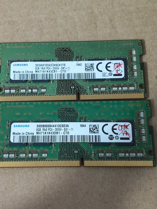 Rami 2x8Gb DDR4 laptop Samsung