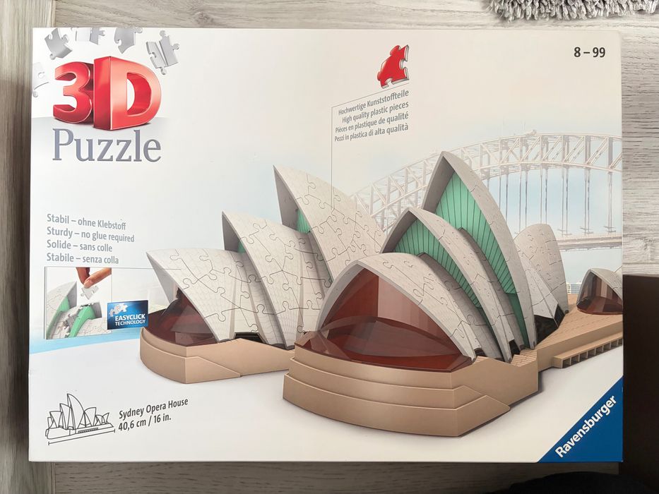 3D пъзел Ravensburger - Операта в Сидни, 216 части