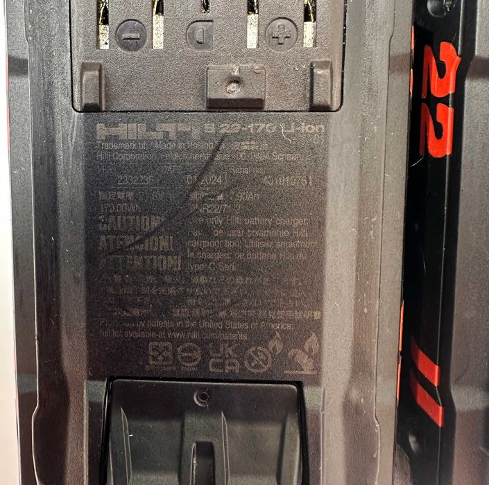 HiLTi B 22-170 Nuron - Мощна батерия 22V 8.0Ah 2024г като нова!