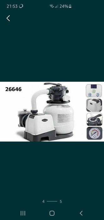 Intex песочный фильтр