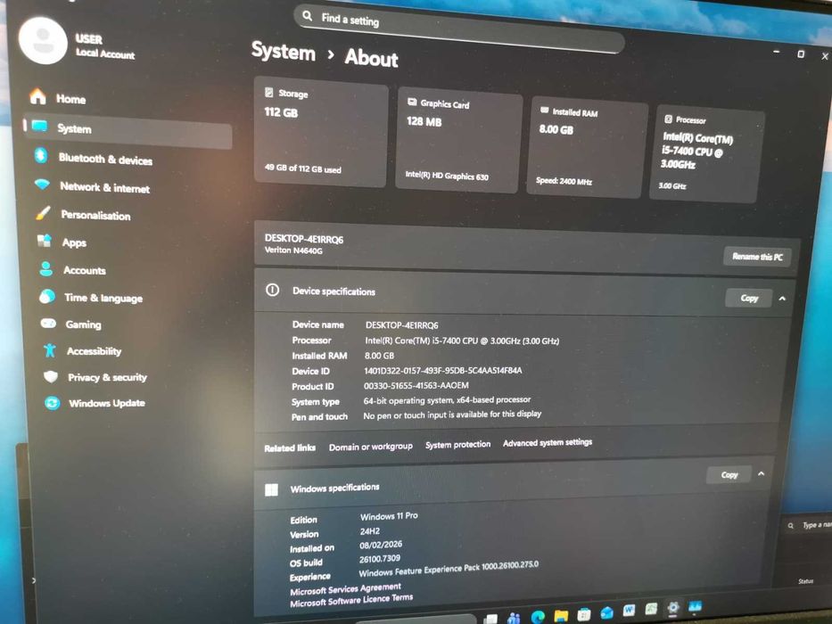 Mini pc i5 7400 Acer Veriton N4640G