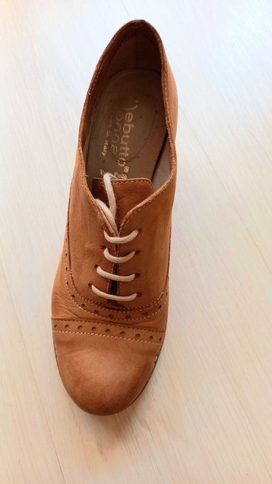 Pantofi/botine artizanale damă, din piele naturală, made in Italy