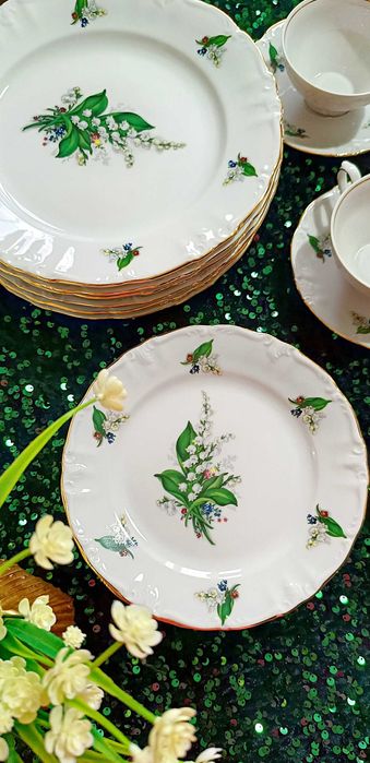 Winterling Антикварный чайно столовый сервиз Бавария