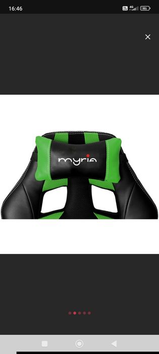 Scaun gaming MYRIA MG7406GR, negru-verde