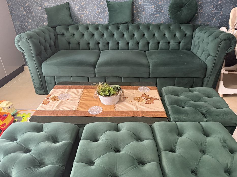 Vand set de canapele chesterfield