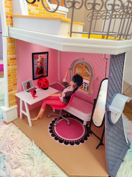 Детска играчка Playmates Miraculous - Къщата на Маринет 2 в 1, с аксес
