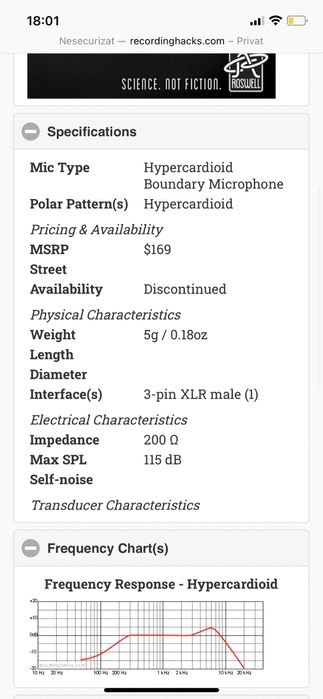 AKG C400BL microfon instrument/conferinta hypercardioid xlr min 5 buc