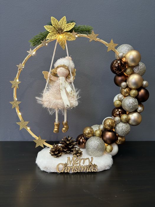 Светещ Коледен декор! Подходяща за подарък! Ръчна изработка !