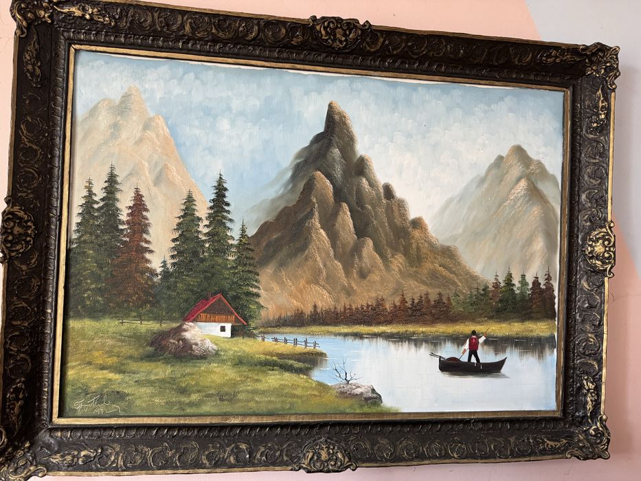 Tablou pictat in stare foarte buna 80/110 cm