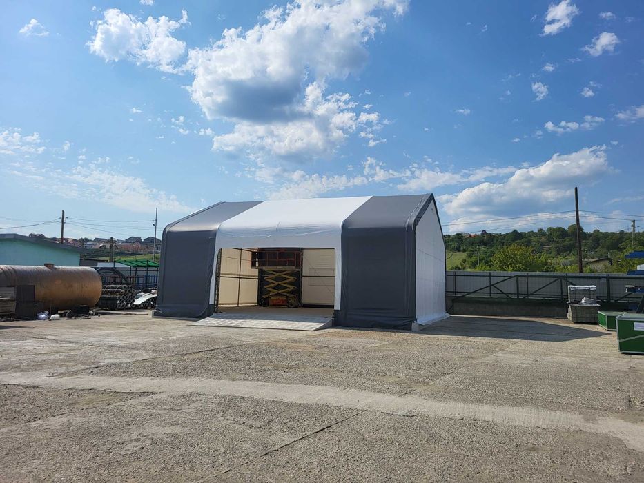 Отворена индустриална палатка 10x12.2x3.5(6.1) м