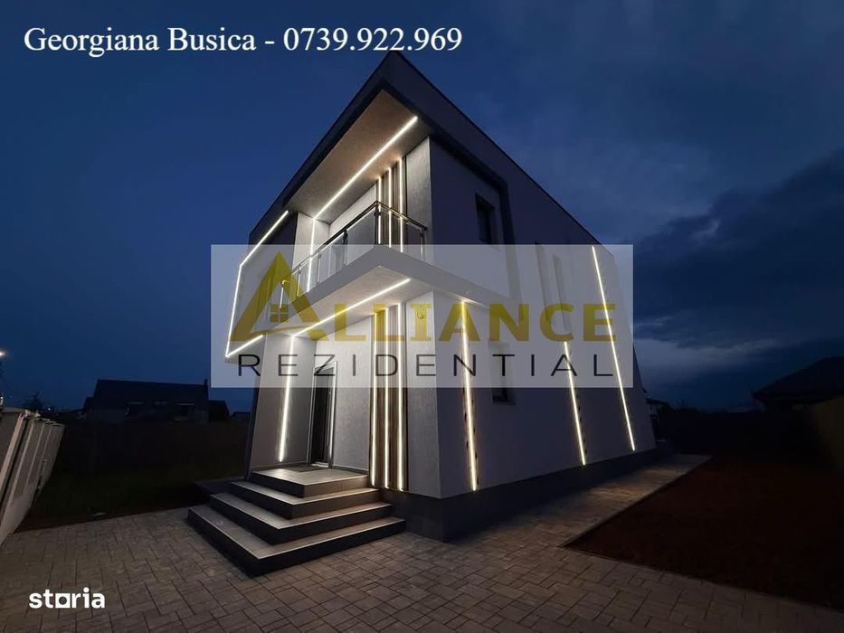 Vila individuala P+1E cu finisaje de lux || 4 camere 3 bai || 540mp te