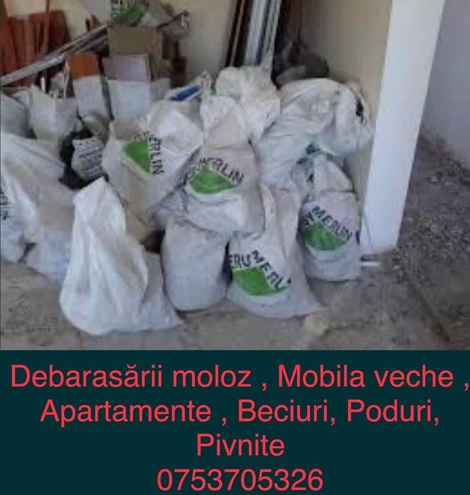 Servicii debarasat golire apartamente, eliberare spatii , demolări șoproane
