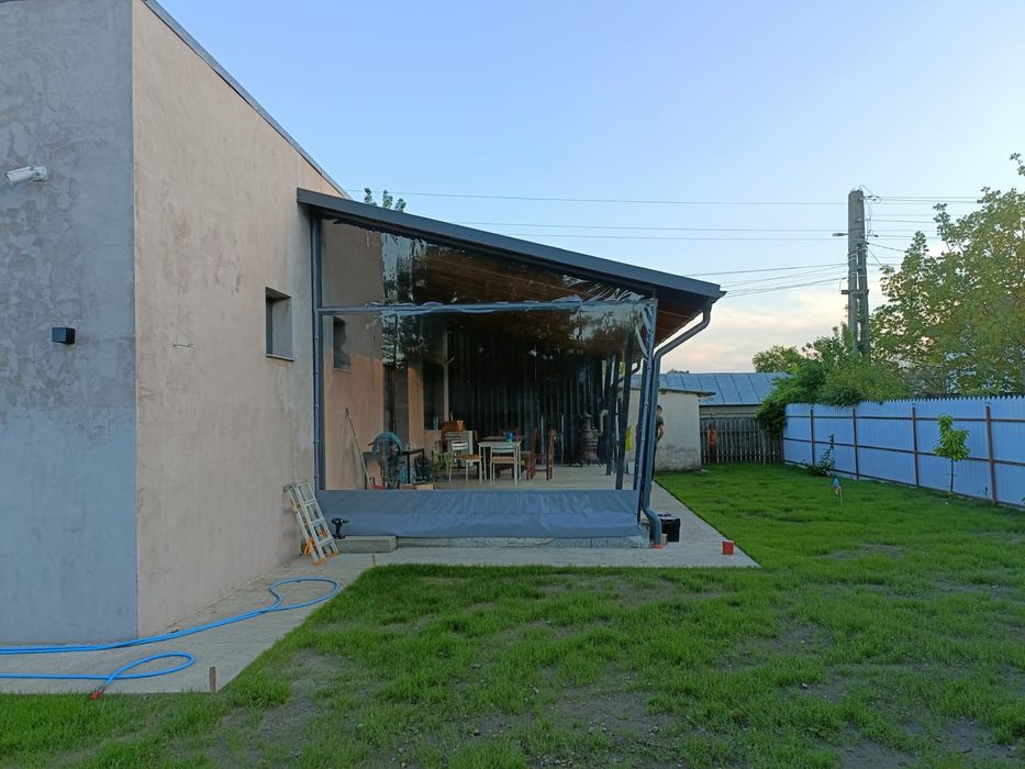 Folie terase/închideri terase,foișoare,balcoane cu folie transparentă