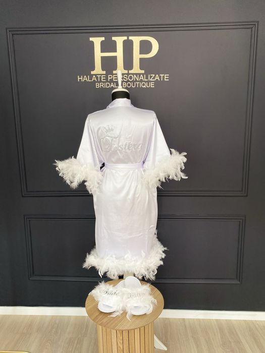 Halate din satin personalizate