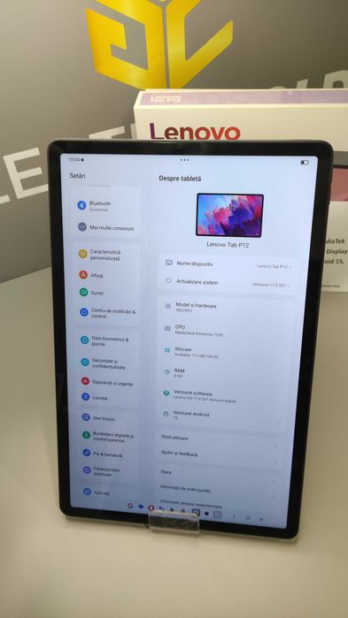 Tableta Lenovo Tab P12 12.7'' Display/8GB RAM/128GB/WI-FI/Android 15/Cutie/ca NOUA ID1421-AG2