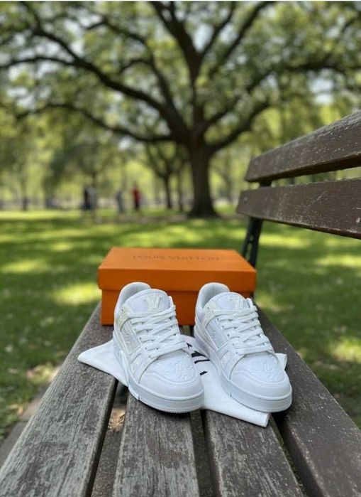 Adidasi Louis Vuittom Lv trainers Alb