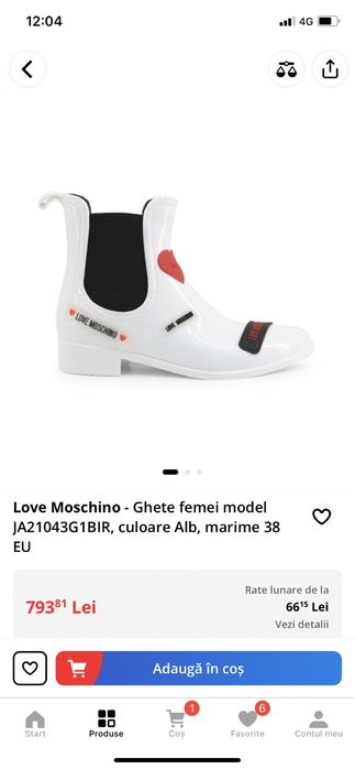 Ghete - Love Moschino - cadou perfect