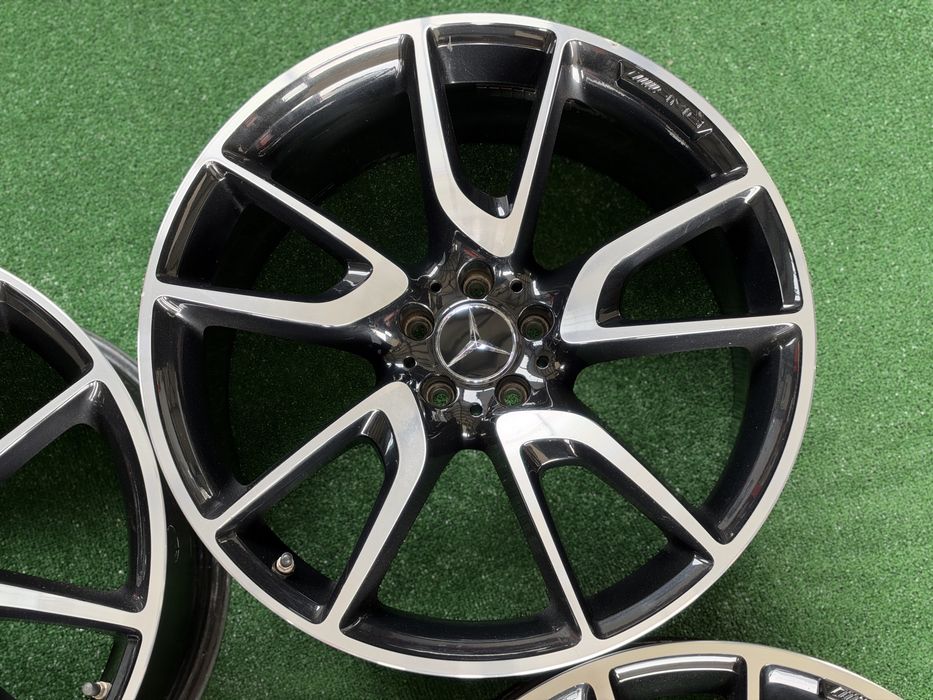 4бр. ОТЛИЧНИ 21” ОРИГИНАЛНИ *AMG* Спорт-Пакет Джанти 5х112 за -MERCEDES-BENZ GLC 43 AMG W253/C253/X253- *8.5J+9.5J, ET40+ET22*