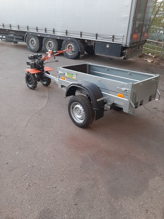 Культиватор с прицепом самосвал!