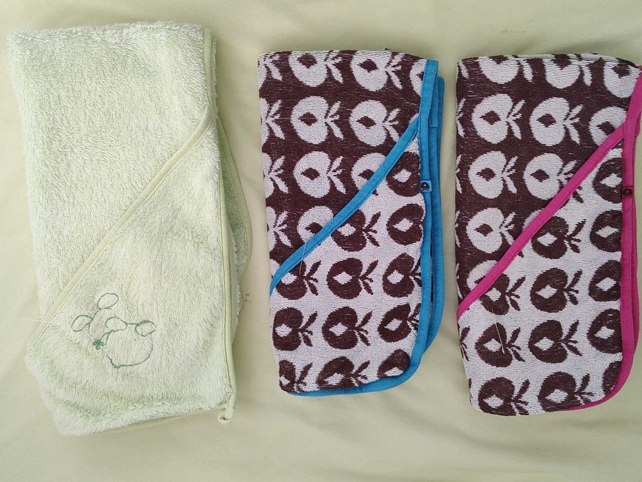 Хавлиена кърпа за дете с качулка, памучни за бебе