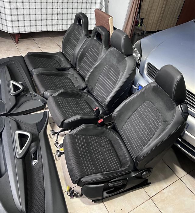 Vând interior complet scirocco din piele + alcantara + material textil