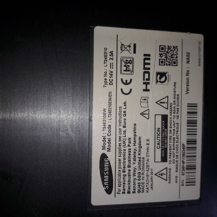 Main BN41-02337B Samsung LT24E310Ewien 14V